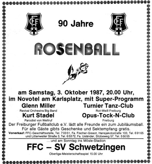 1987 Plakat Rosenball